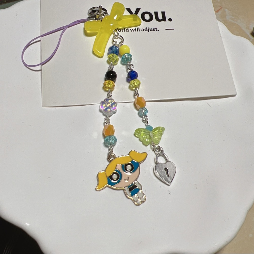 powerpuff phone charm